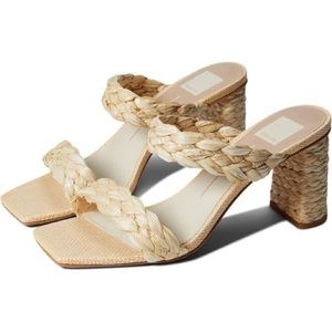 Dolce Vita Paily Raffia Heels Size 8.5